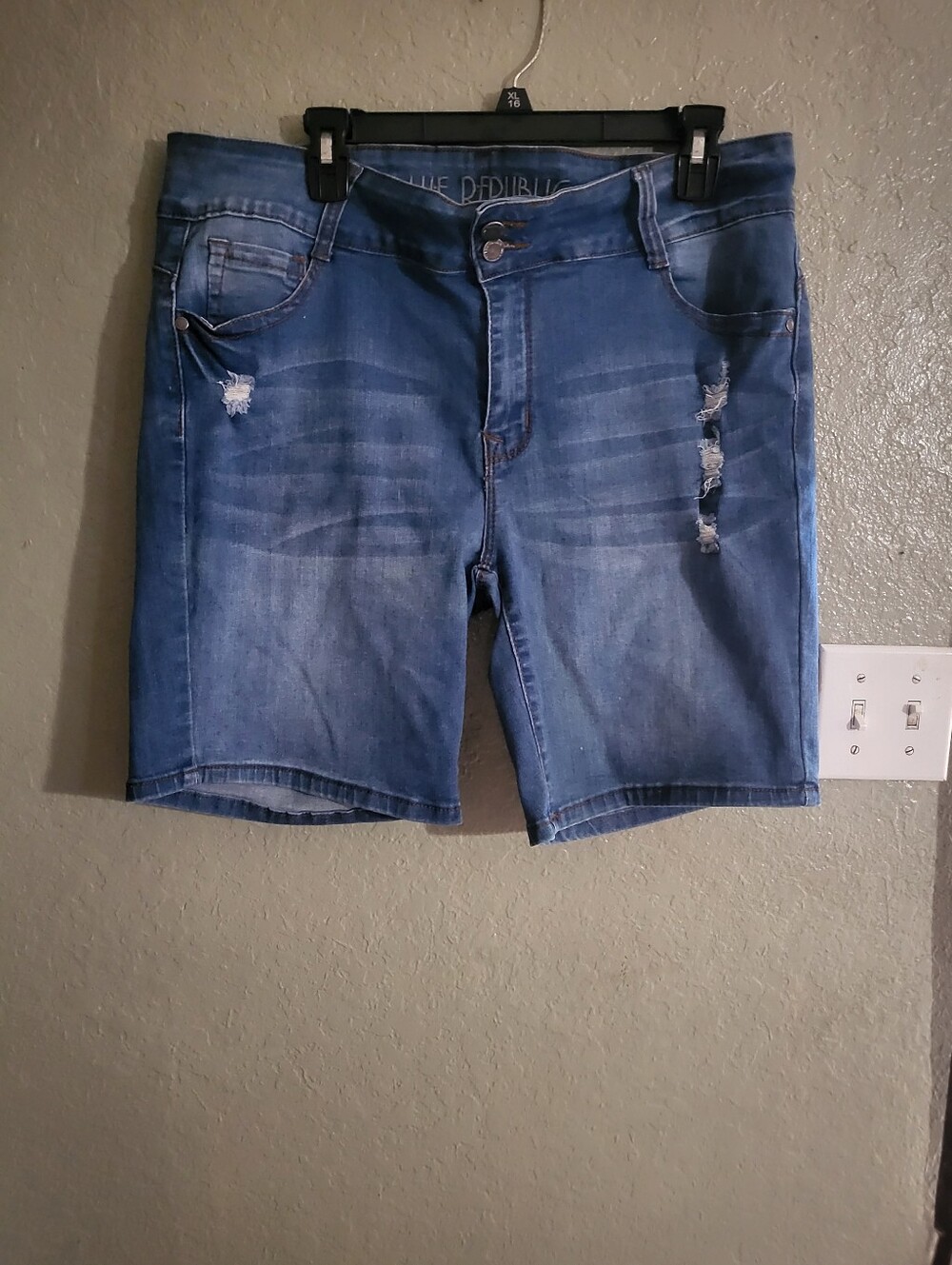 Women's Blue Republic Distressed Denim Shorts